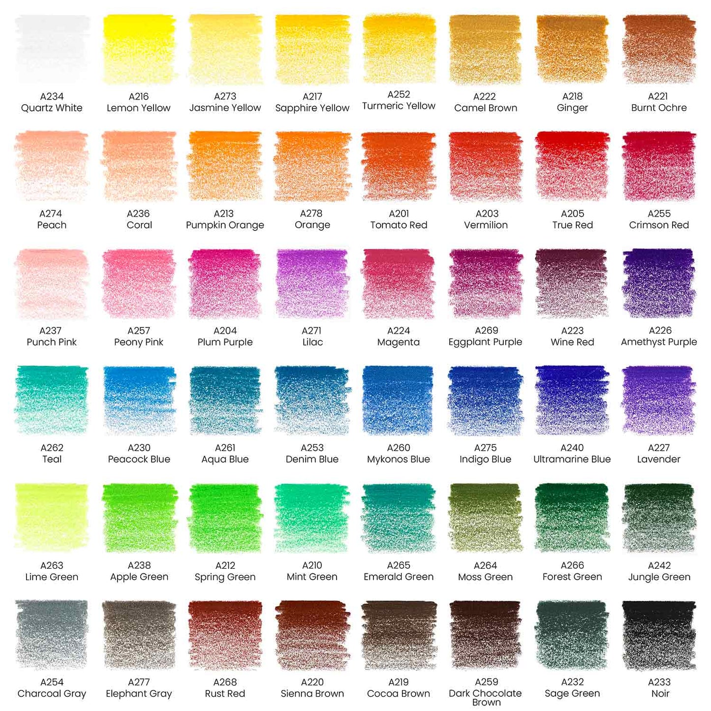 Set 48 Lápices Profesionales Colores Dibujo Arteza Premium - Arteza - vista lateral