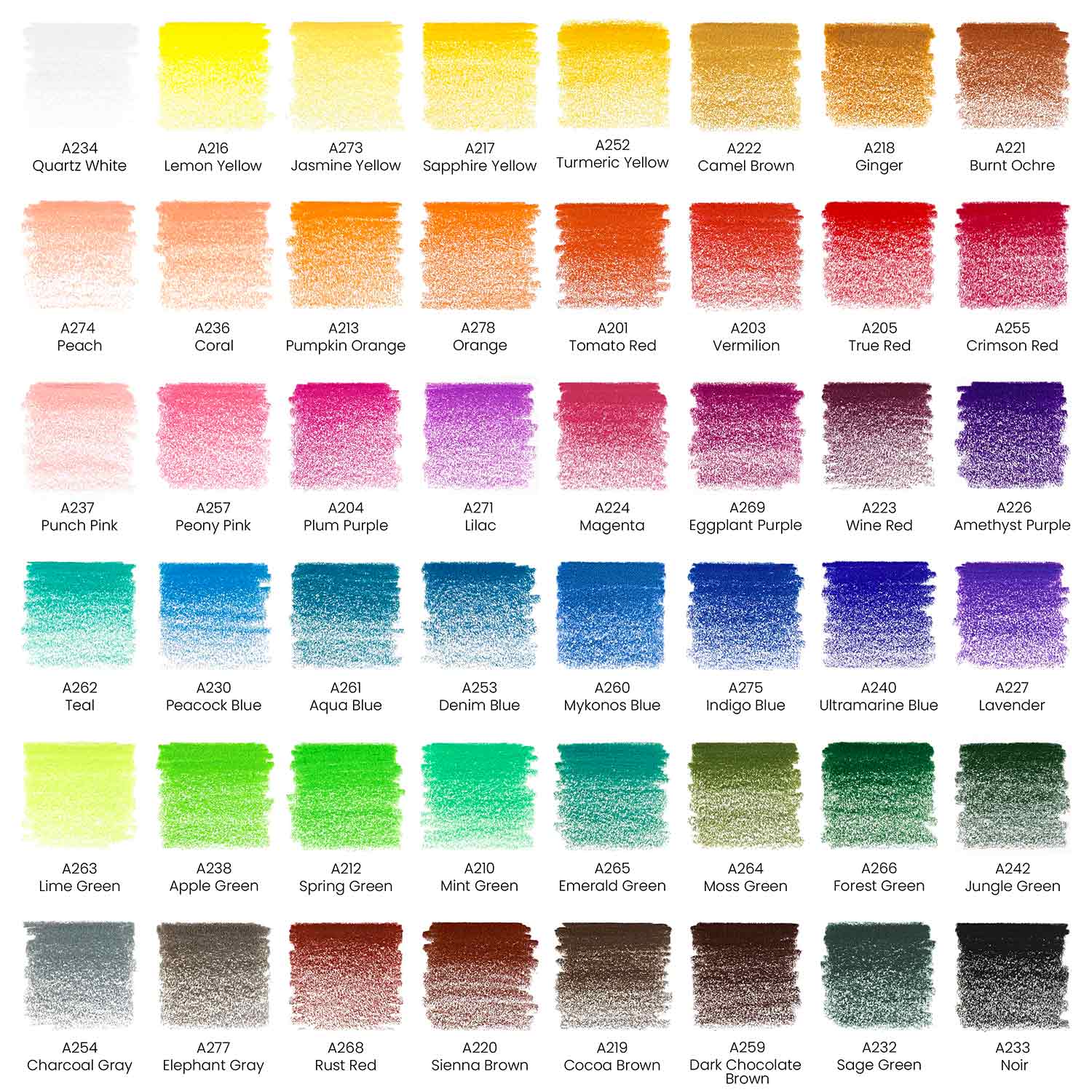 Set 48 Lápices Profesionales Colores Dibujo Arteza Premium - Arteza - vista lateral
