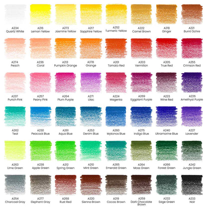 Set 48 Lápices Profesionales Colores Dibujo Arteza Premium - Arteza - vista lateral