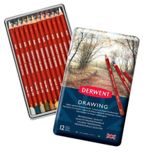 Derwent - Caja metálica lápices drawing 12 colores Derwent - Caja metálica lápices drawing 12 colores - Derwent