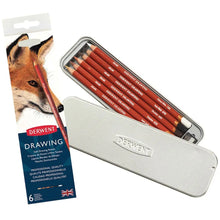 DERWENT - Caja metálica con 6 lápices drawing no. 0701089 - Derwent
