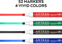 Econopack 52 Marcadores Pizarrón Blanco 4 Colores Arteza - Arteza - uso