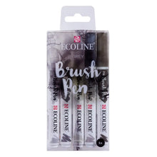 Set 5 Marcadores Pincel Ecoline Brush Pen Tonos Elegir Tonos grises - Ecoline - vista lateral