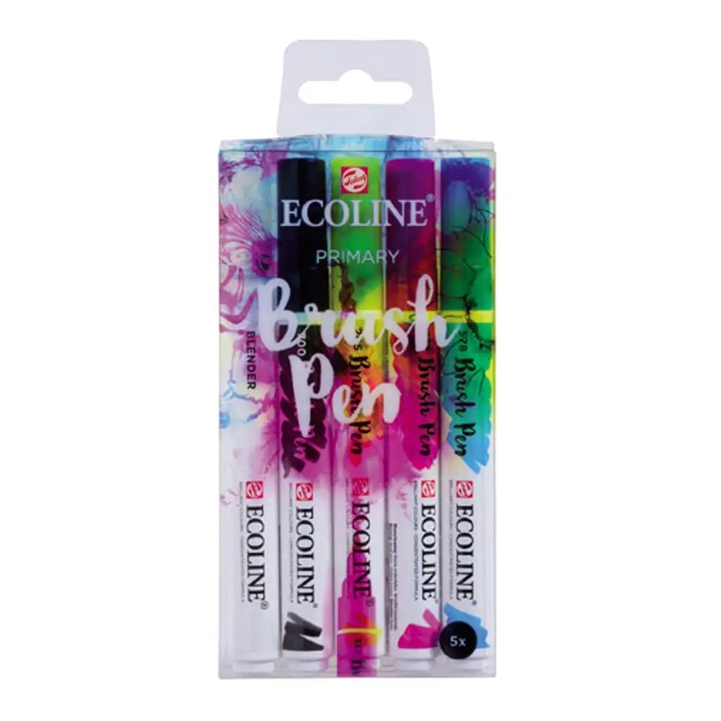 ECOLINE  - Estuche brush pen con 5 colores primarios n¬∞9900 Ecoline