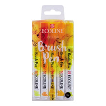 ECOLINE - Estuche brush pen 5 colores amarillo n¬∞9902 Ecoline