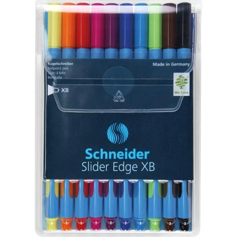SCHNEIDER - ESTUCHE CON 10 BOLÍGRAFOS SURTIDOS SLIDER EDGE XB - Schneider