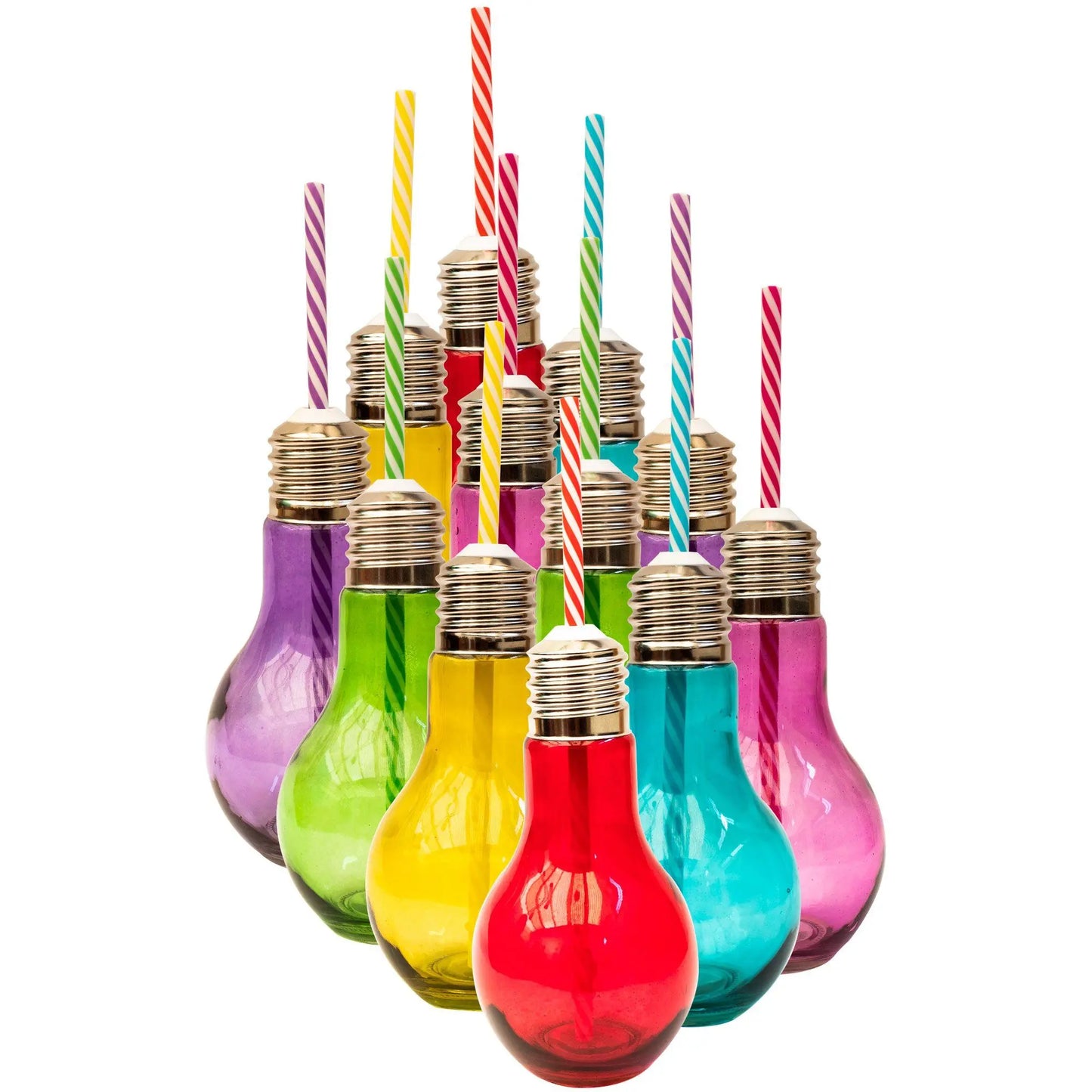 Mason Jars Foco de Vidrio de colores 12 Piezas - Coveme