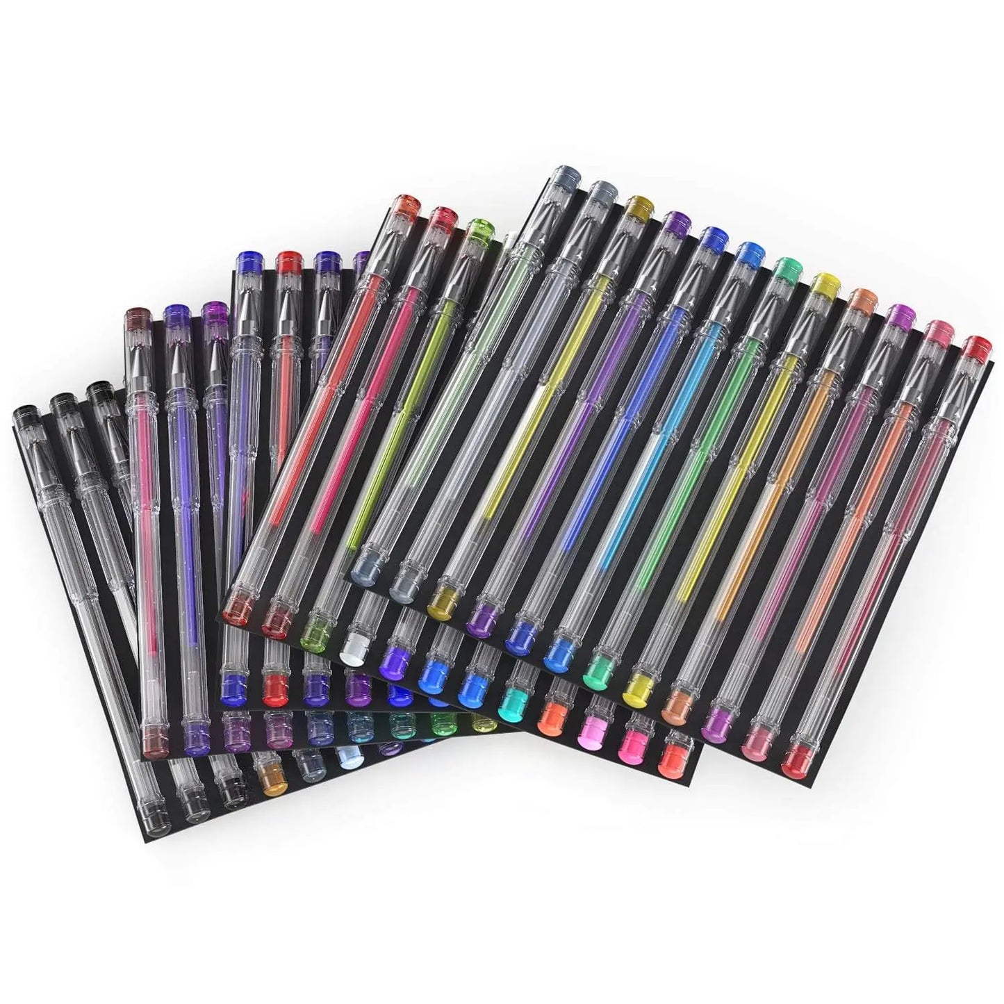 Set 60 Plumas Gel Metalicos Glitter Neon Pastel Arteza - Arteza - vista lateral