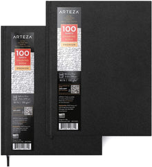 Set de 2 Sketchbook Cuaderno Dibujo 80h Pasta Dura 21.6x27.9 Arteza - Coveme - accesorios