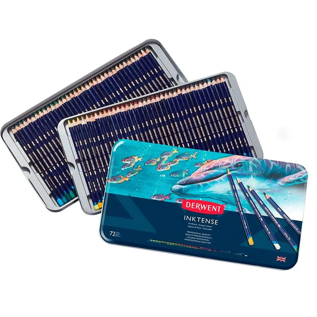 DERWENT - Caja metálica con 72 lápices inktense no. 2301843 - Derwent