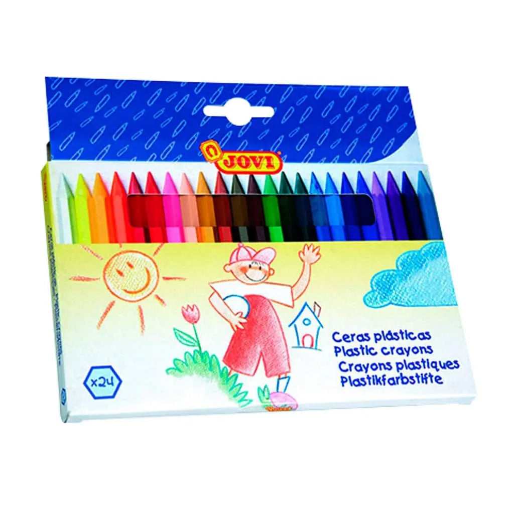 OUTLET - Caja con 25 crayones plásticos hexagonales Jovi - Caja con 25 crayones plásticos hexagonales - Jovi