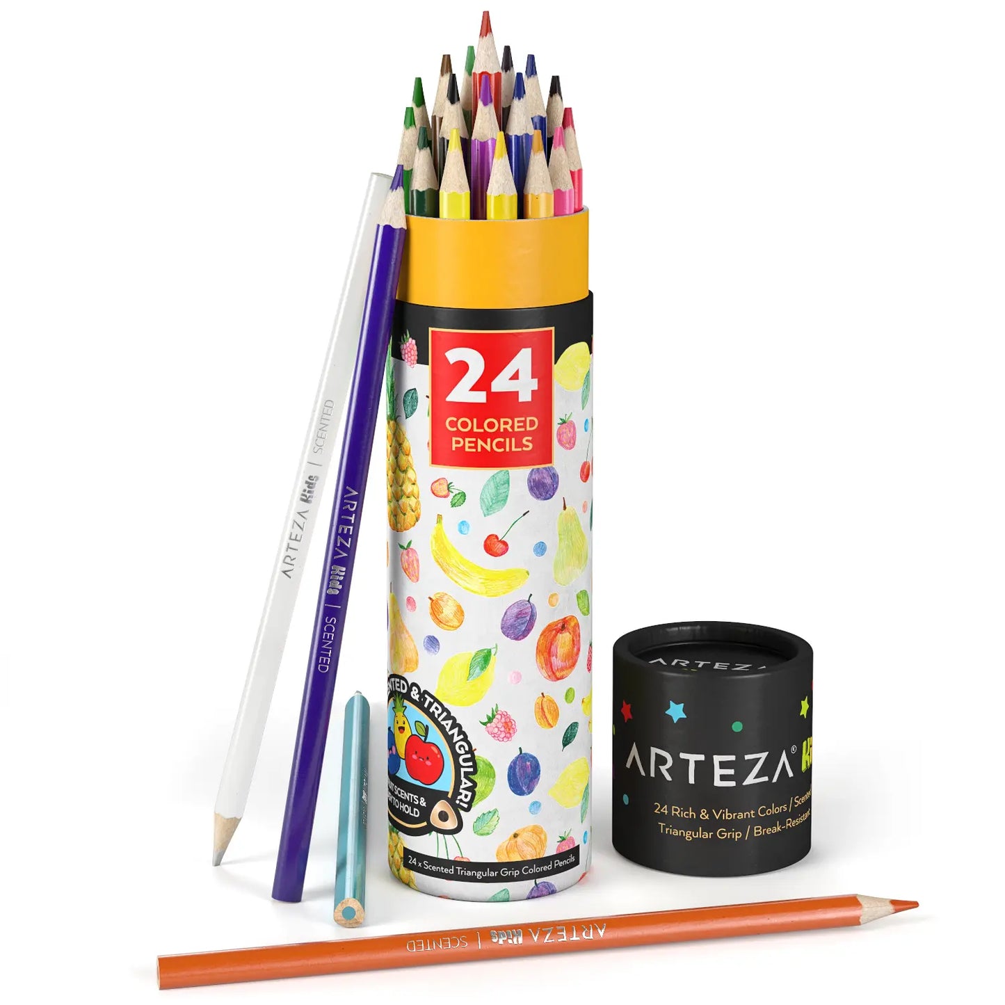 Set 24 Lápices Colores Con Olor Niños Aromatizados Arteza - Arteza - contenido