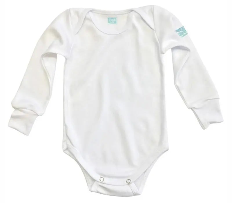 Body Bebé Blanco Manga Larga - MarchanteMX