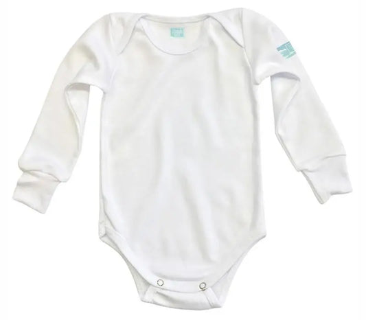 Body Bebé Blanco Manga Larga - MarchanteMX