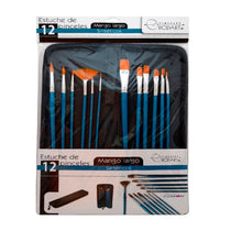 RODART - Estuche de 12 pinceles surtidos Rodart - Estuche de 12 pinceles surtidos pelo sintético - RODART
