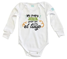 Body Bebé Mi Papá Esta Más Guapo Manga Corta / Blanco / 3 - Coveme