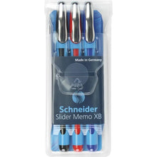 SCHNEIDER - ESTUCHE CON 3 BOLÍGRAFOS SLIDER MEMO XB - Schneider