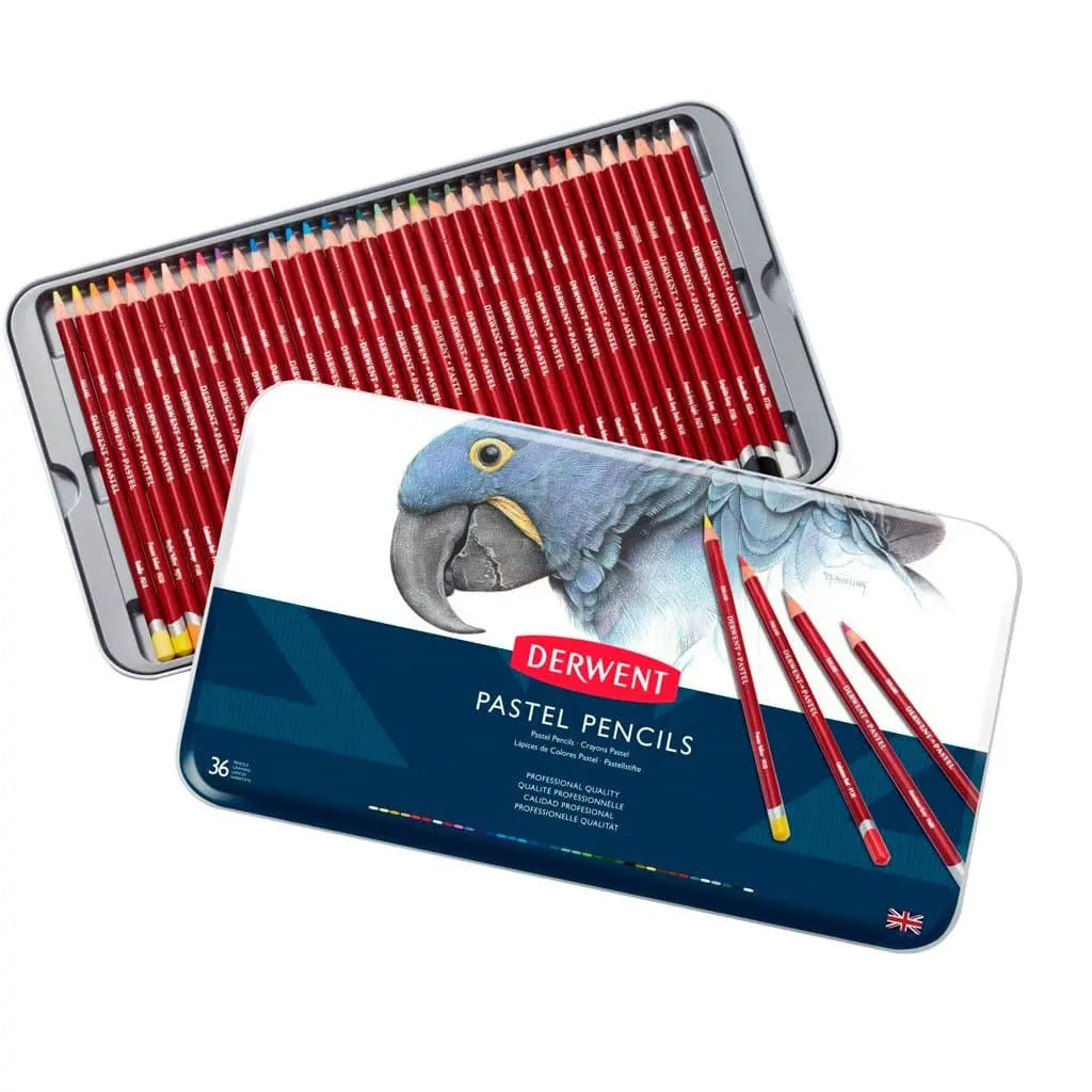 Derwent - Caja metálica con 36 lápices pastel no. 0700307 Derwent - Caja metálica con 36 lápices pastel no. 0700307 - Derwent