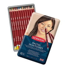 DERWENT - Caja metálica con 12 lápices pastel skintone no. 2300563 - Derwent
