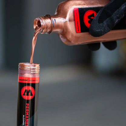 MOLOTOW - REFILL TINTA PERMANENTE BASE ALCOHOL 125ML AZUL N¬∞ 103|#0000FF| opaco | fluida | brillante / 125 ML - Molotow