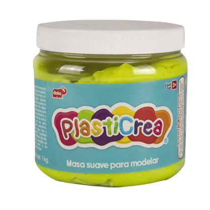 Plasticrea Plastilina Amarilla 1 Kg Arte Niños Manualidades Niños - Plasticrea - detalle