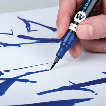 MOLOTOW - PACK CON 6 MARCADORES ACUARELABLES GRAFX 1MM "SET #1" - Molotow
