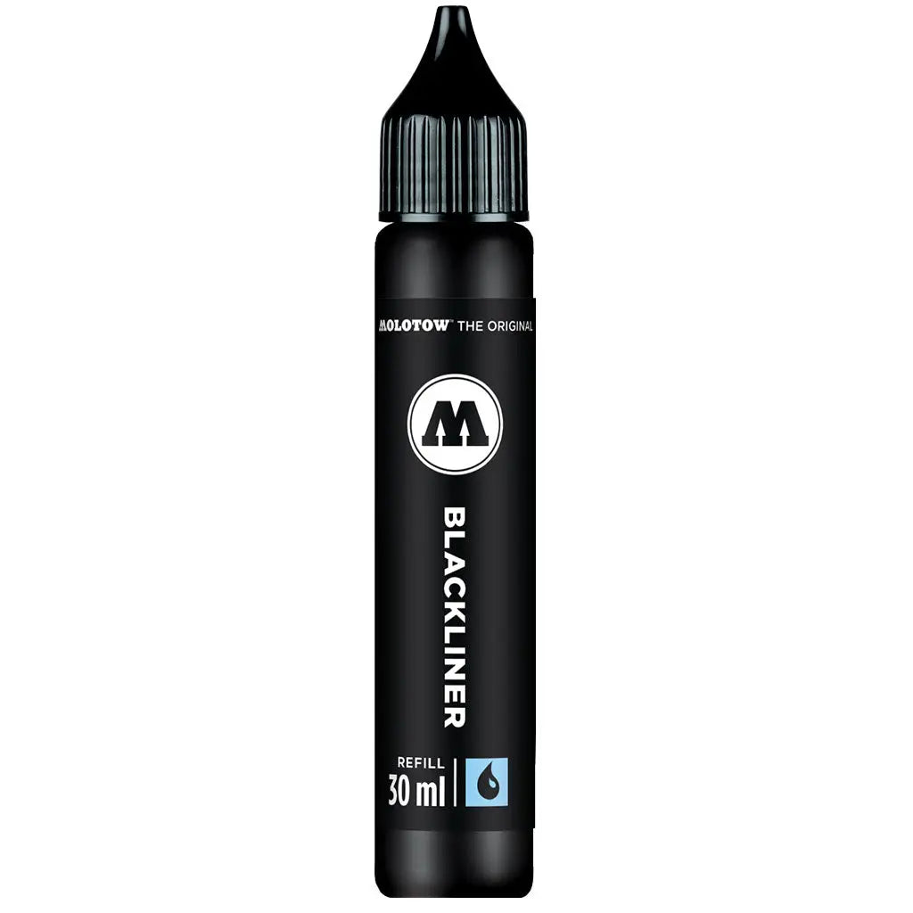 MOLOTOW -REFILL DE TINTA BASE AGUA BLACKLINER 30ML - Molotow