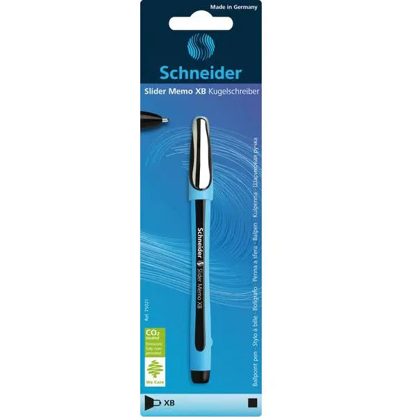 SCHNEIDER - 1 BOLÍGRAFO SLIDER MEMO XB AZUL - Schneider