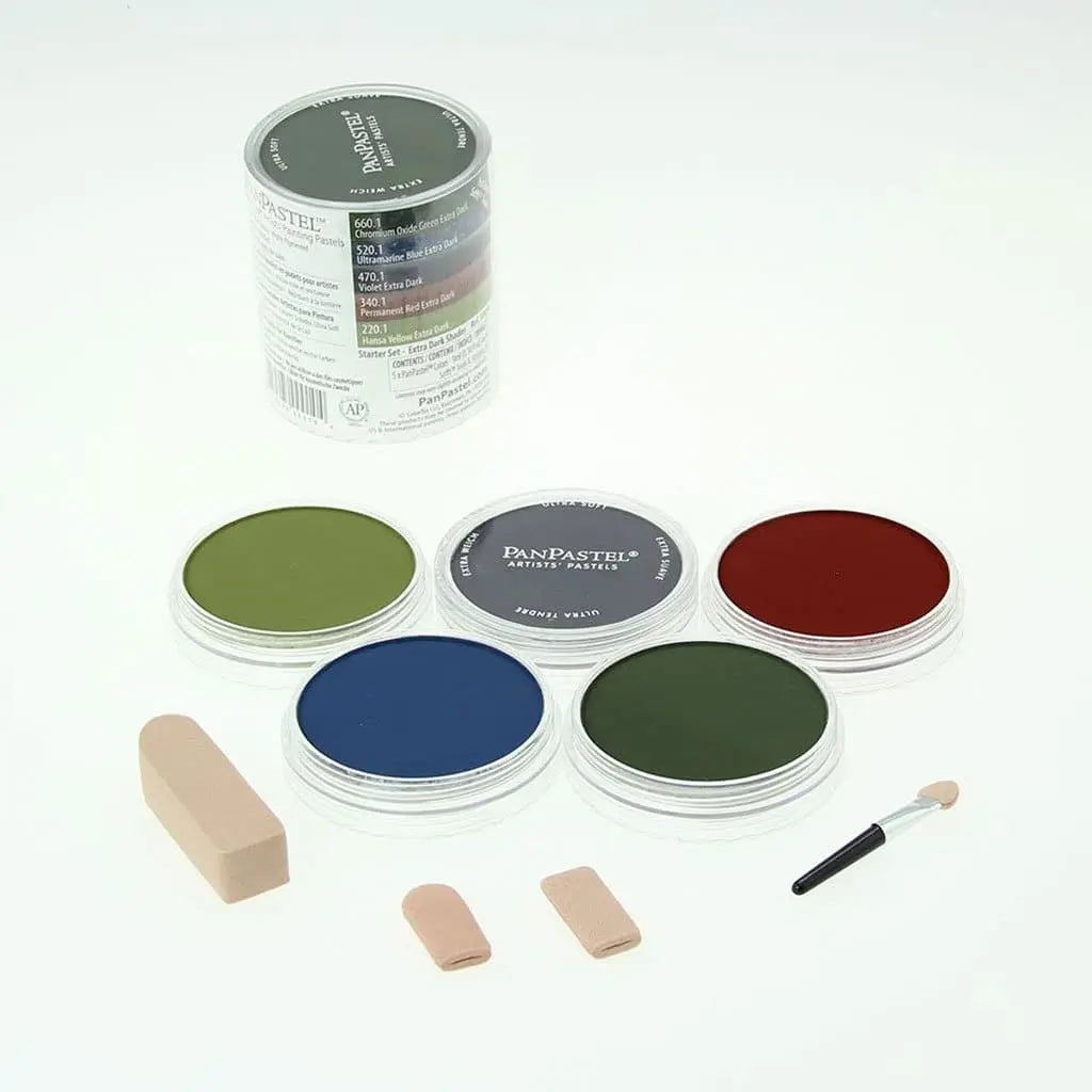 PANPASTEL - Set iniciación sombras oscuras con 5 colores - Panpastel
