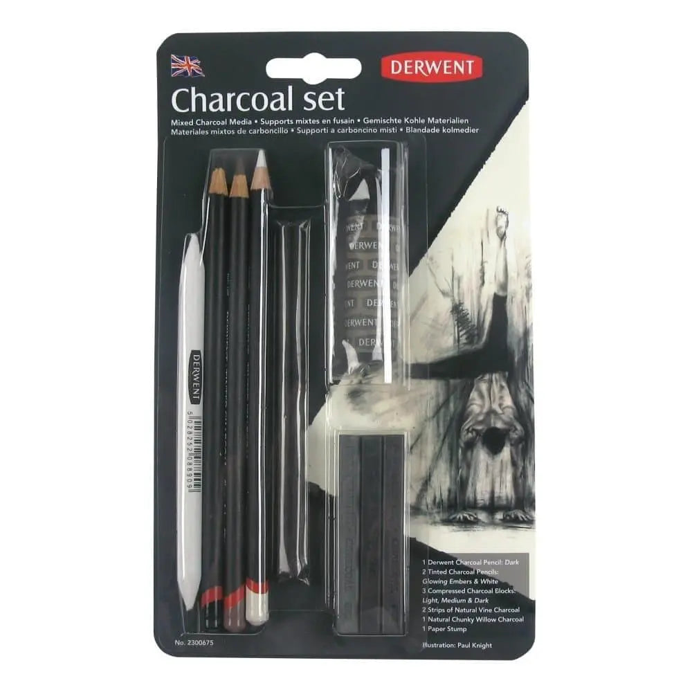 Derwent Charcoal Collection, Pack, 10 Count (2300675) - Derwent