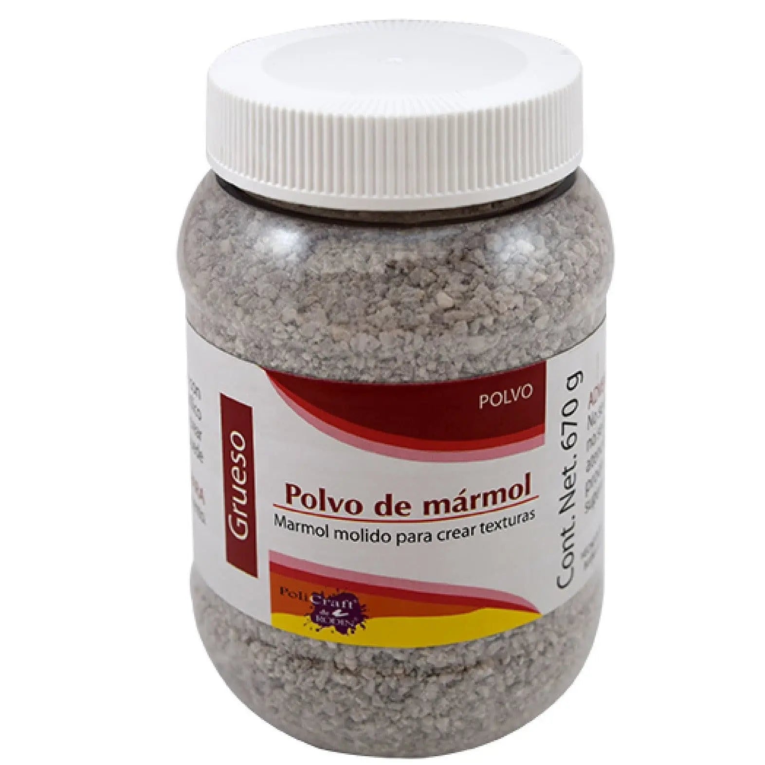 Fine grain marble powder, 670 grs - Policraft