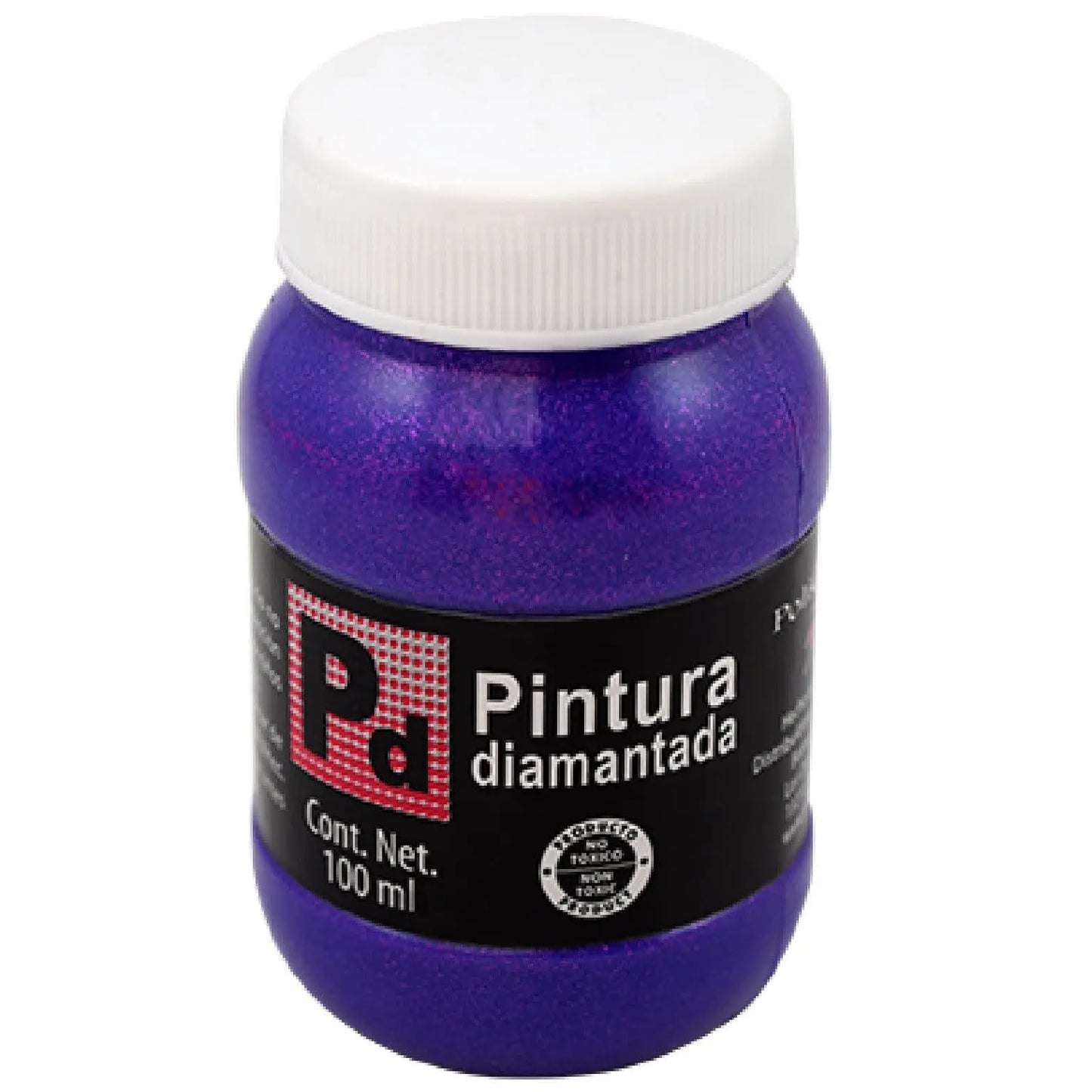 POLICRAFT - Pintura diamantada 100 ml plata | #698997 | diamantada | ? | brillante / 100 ml - Policraft