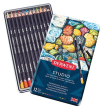 Derwent - Caja metálica con 12 lápices studio no. 32196 - Derwent