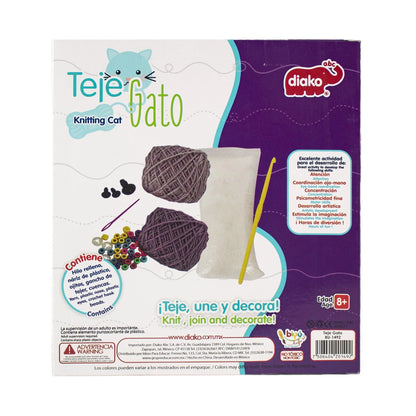 Teje Gato Estambre Juego Didáctico Diako - Diako - vista lateral