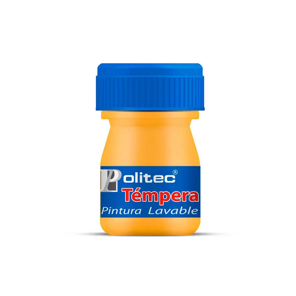 POLITEC - Pintura témpera amarillo limon no 50 | #f0e12a | mate | ? | ? / 20 ml - Politec