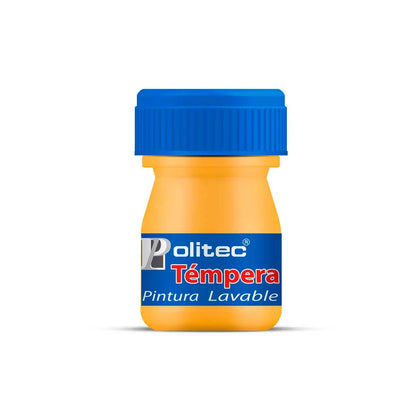 POLITEC - Pintura témpera amarillo limon no 50 | #f0e12a | mate | ? | ? / 20 ml - Politec