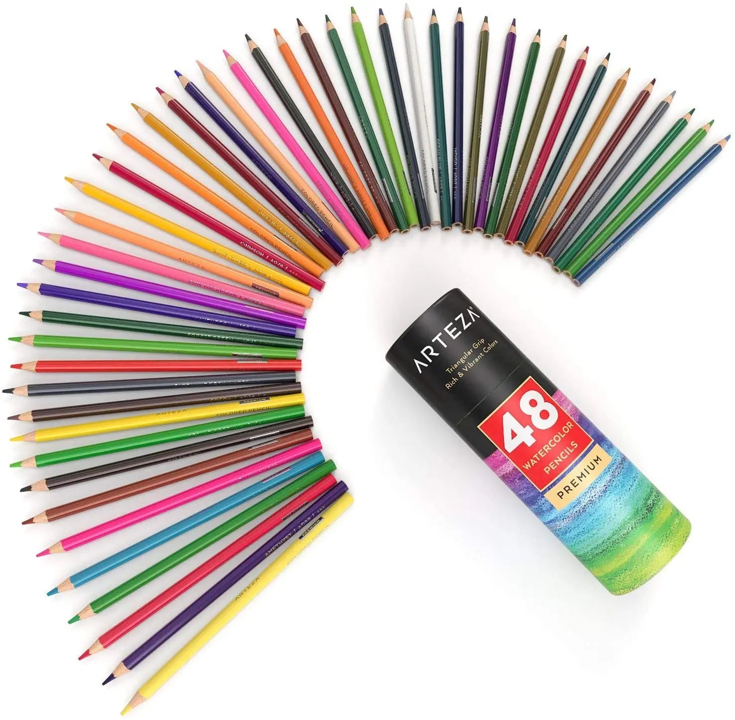 Set 48 Lápices Acuarelables Dibujo Acuarela Premium Arteza - Arteza - contenido