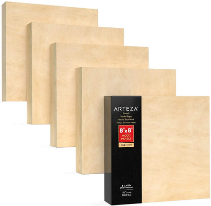 1Pz  Lienzo Madera Canvas Bastidor Pintura 20x20 Arteza - Arteza - detalle