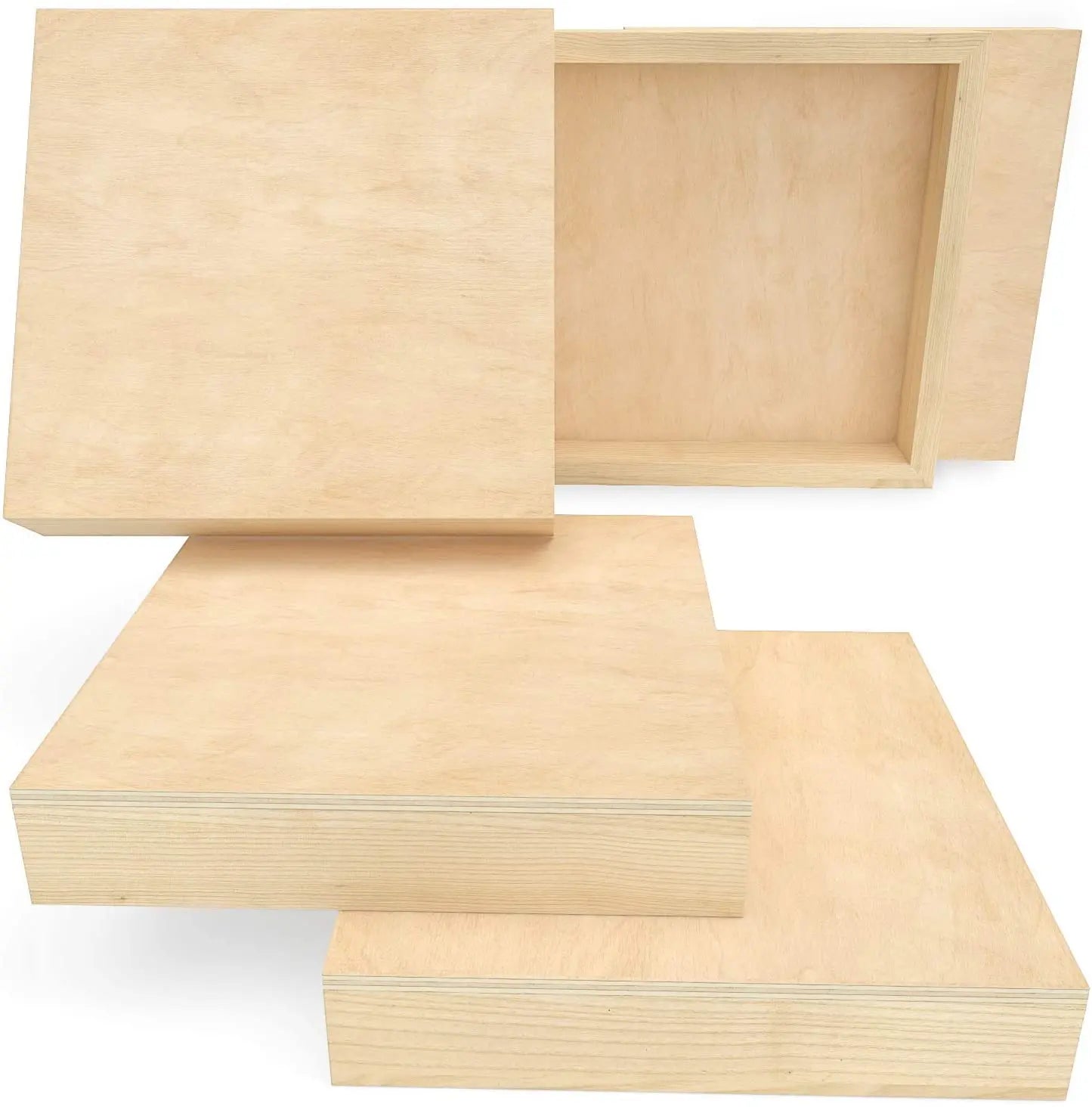 Set de 5 Lienzo Madera Canvas Bastidor Pintura 20x20 Arteza - Coveme - vista lateral