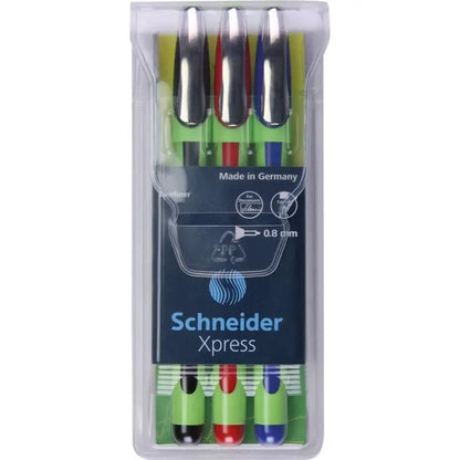SCHNEIDER - ESTUCHE CON 3 ESTILÓGRAFOS FINELINER XPRESS #08 - Schneider